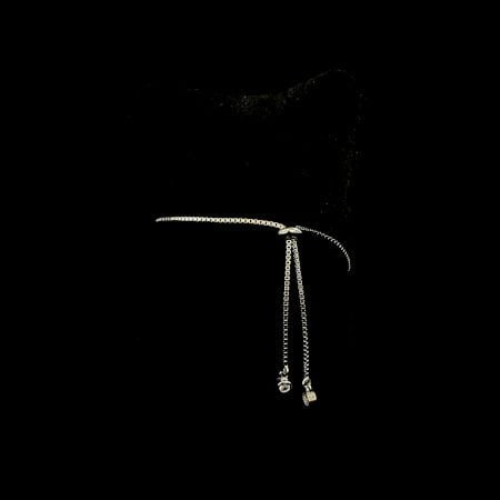 Evil Eye Charm 92.5 Sterling Silver Flexi Bracelet with Lashes